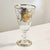 Czechoslovakia 1960s Set of 14 24k Gold Encrusted Crystal Claret Wine Glasses For Sale - Image 4 of 13