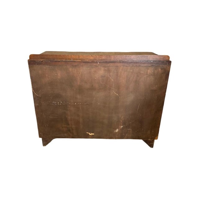 Antique c.1920's Art Deco Quarter Sawn Oak Sideboard Buffet For Sale - Image 15 of 15