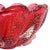 Mid 20th Century Vintage Murano Seguso Vetri d'Arte Sommerso Cranberry Red Bubbles Italian Art Glass Scallop Rim Bowl For Sale - Image 5 of 6