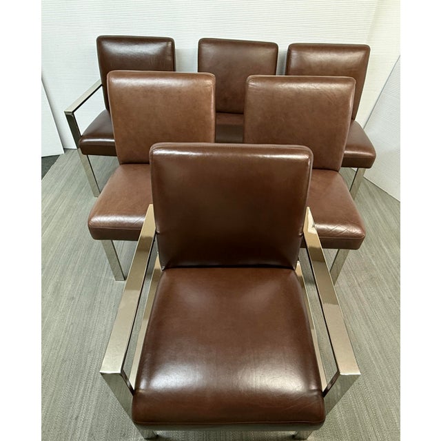 Williams Sonoma Home Mercer Dining Chairs, Set of Six For Sale In San Francisco - Image 6 of 16