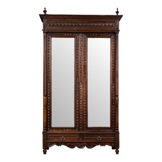 French Wilhelminian Wardrobe, Late 19th Century For Sale
