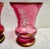 Late 19th Century Pair Antique Late 19th Century Hand Painted Girl and Boy Mary Gregory Cranberry Glass Vases For Sale - Image 5 of 12