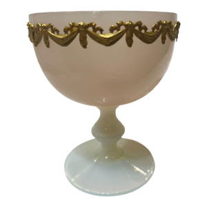 French Opaline Footed Dish