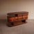 Architectural Art Deco sideboard in bookmatched walnut burl with bold Macassar ebony banding throughout. The body has two...