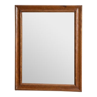 19th Century France Amber Wood Mirror For Sale