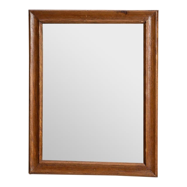 19th Century France Amber Wood Mirror For Sale