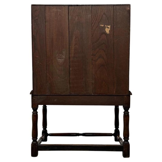 Vintage Writing Bureau in Oak For Sale - Image 10 of 14
