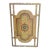 ​Vintage John-Richard Neoclassical Medallion Wall Panel – Laurel Leaf Iron Frame For Sale