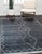 Charcoal 9x12 Talia Moroccan Charcoal Classic Diamond Modern Handknotted Wool Carpet Rug For Sale - Image 8 of 8
