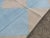 Beige Handmade Cotton Area Rug Natural Vegetable Dyed Reversible Beige Blue Tile Pattern Rug - 8'x10' For Sale - Image 8 of 11