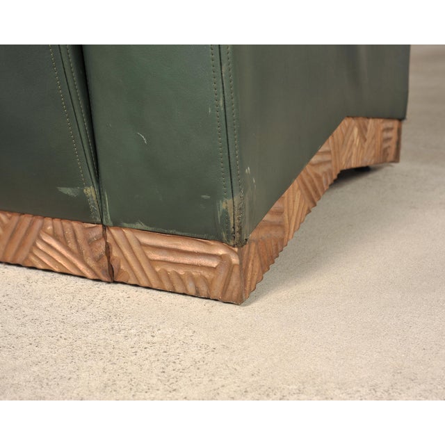 Dakota Jackson Art Deco Style Cuba Sofa in Bronze and Leather For Sale - Image 17 of 18