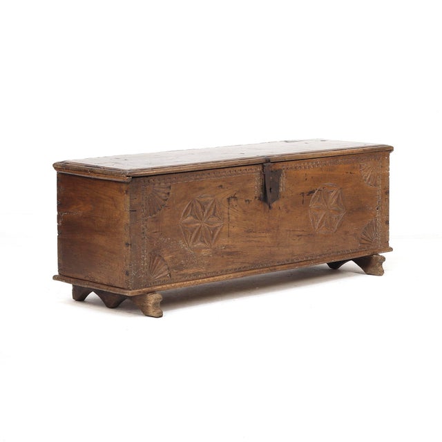 Large Antique Rustic Farmhouse Chest, 1700s For Sale - Image 16 of 16