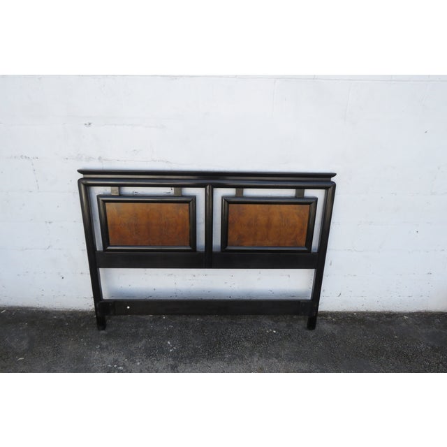 Hollywood Regency Two Tone Queen Size Headboard 5756 For Sale - Image 10 of 12