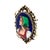 Mid 20th Century 14k Gold French Made Female Portrait Vintage Brooch/Pendant For Sale - Image 4 of 6