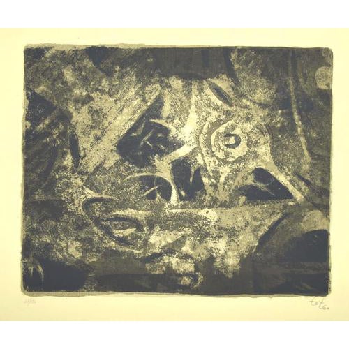 Amerigo Tot, Composition, Lithograph, 1960s For Sale