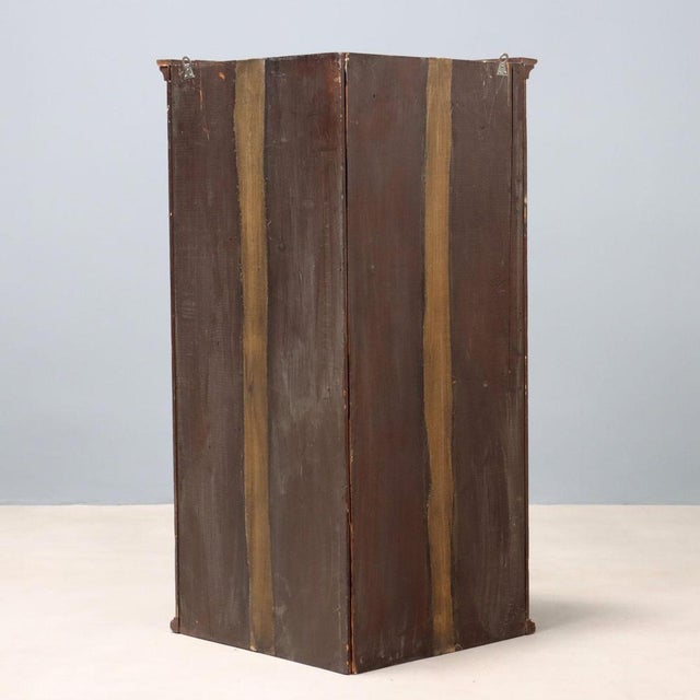 Dutch Half Moon Walnut Corner Cabinet For Sale - Image 10 of 11