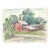 1940s Grace Spongberg Farm Scene With Barn and Windmill For Sale