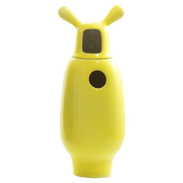 Nº 2 Contemporary Glazed Ceramic Yellow Showtime Vase Collection Materials: Ceramic Dimensions: Diam. 13 cm x H 34 cm The...