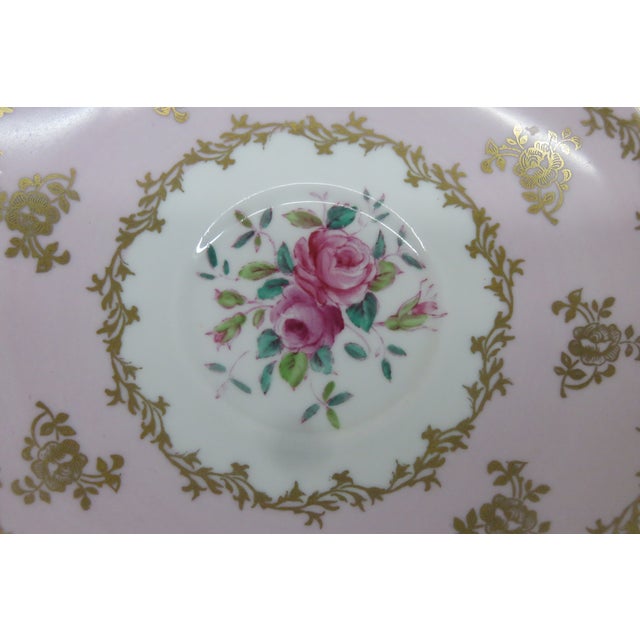 Grosvenor English Jackson Gosline Bone China Set of Tea Cup and Saucer 4658b For Sale In Miami - Image 6 of 13