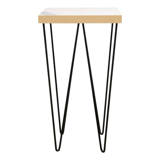 Mid 20th Century Tall Hairpin Leg Table For Sale