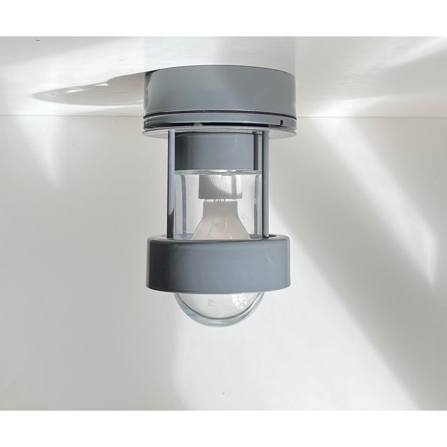 Louis Poulsen Grey Minimalist Wall or Ceiling Lamp for Outdoors or Bathroom, Danish Design by Jens Møller Jensen For Sale - Image 10 of 10