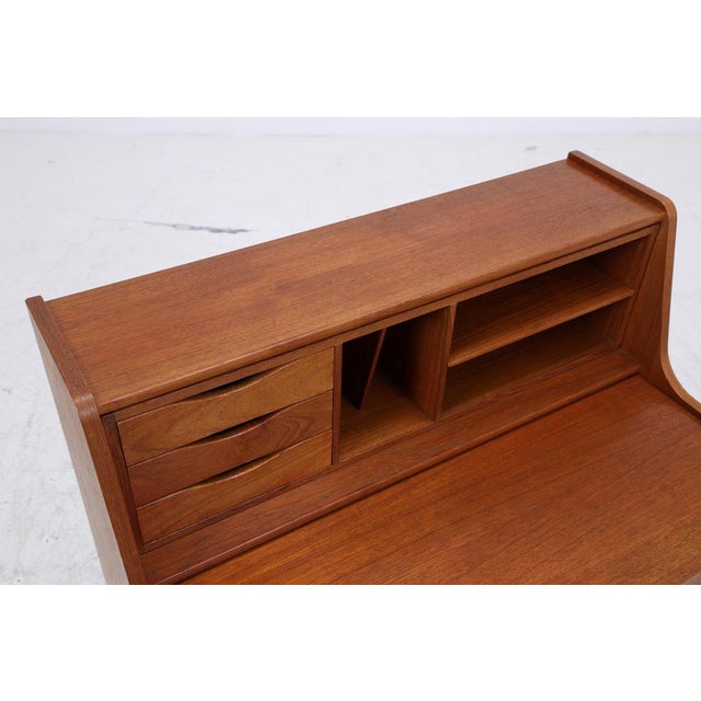 Wood Vintage Teak Secretaire, 1960s For Sale - Image 7 of 18