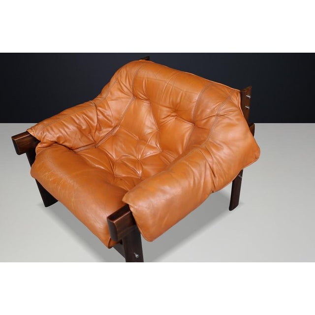 1970s MP-41 Lounge Chairs in Cognac Leather by Percival Lafer, 1970s, Set of 2 For Sale - Image 5 of 18