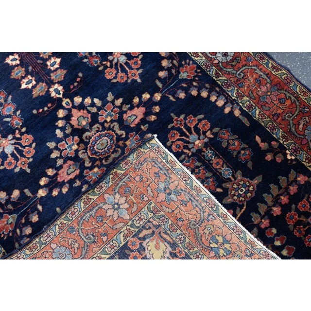 Antique Mohajeran Sarouk Rug 3'4'' x 4'10'' For Sale - Image 4 of 12