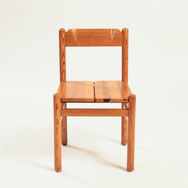 Vintage Pinewood Dining Chairs, Set of 4 For Sale - Image 6 of 18