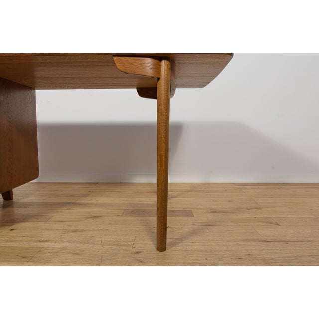 Art Deco Oak Desk by Gunnar Ericsson for Åtvidaberg / Facit AB, Sweden, 1950s For Sale - Image 17 of 18