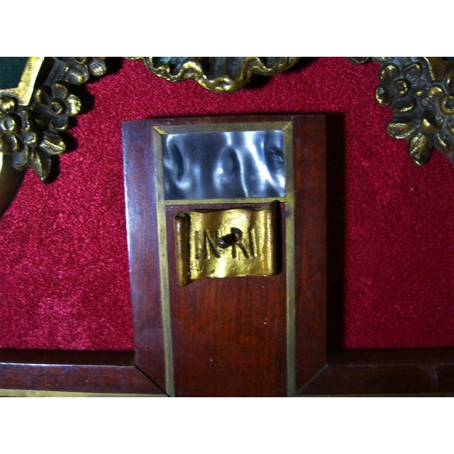 Victorian Baroque Gilded Bronze Crucifix For Sale - Image 4 of 10