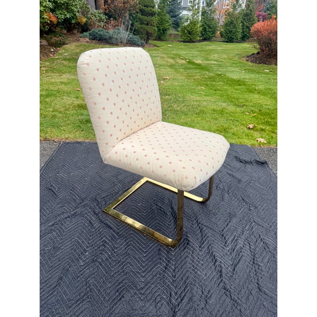 Milo Baughman for Thayer Coggin Cantilever Hollywood Regency Accent Chair For Sale - Image 12 of 15