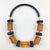 Contemporary Judith Hendler Licorice and Orange Acrylic Geometric Necklace For Sale - Image 3 of 8