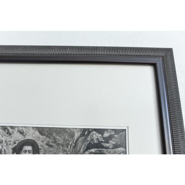 Paper Original Palladium Print Quechua Porter Inca Trail Peru by Susana Raab Framed For Sale - Image 7 of 9