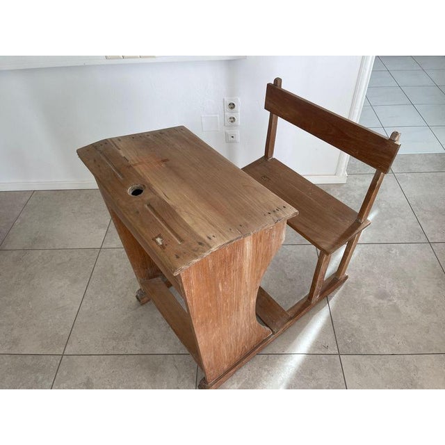 Children's School Bench in Pine For Sale - Image 5 of 8
