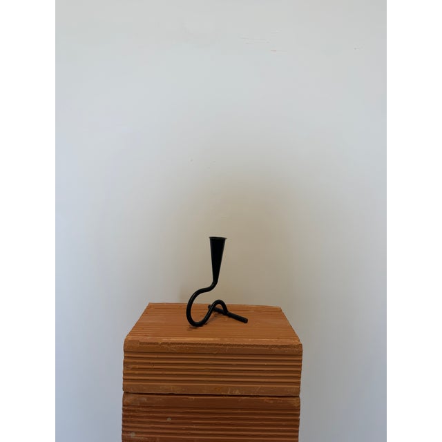 Mid-Century Wrought Iron Candle Stick Holder, 1960s For Sale - Image 12 of 13