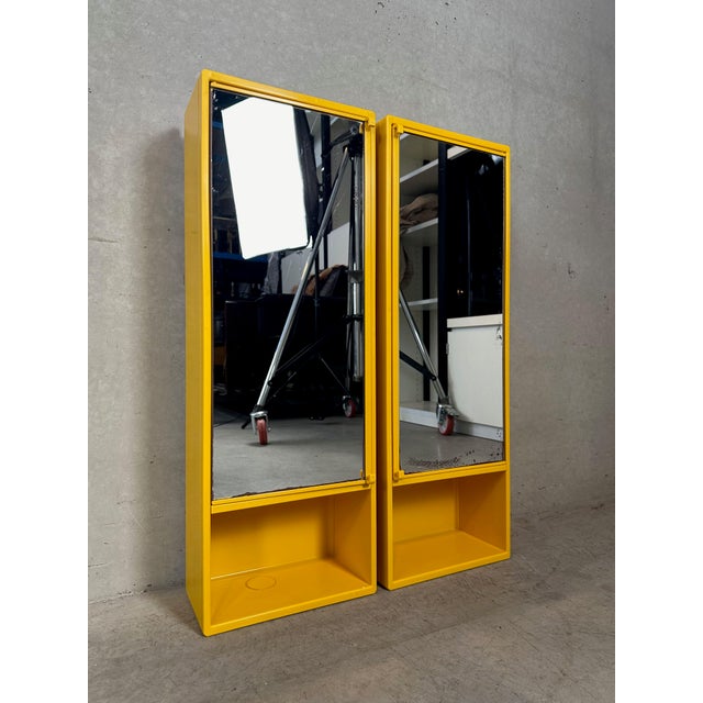 Vintage Yellow Medicine Cabinets by Olaf von Bohr for Gedy, Italy, 1980s, Set of 2 For Sale - Image 16 of 16