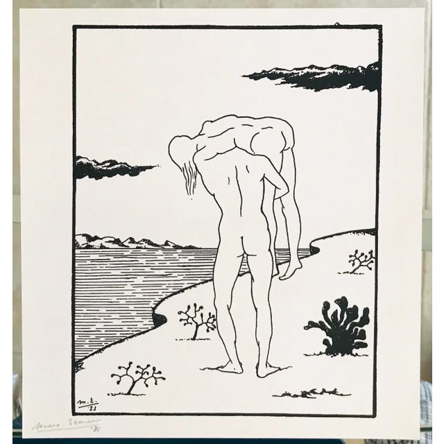 Artist - Marc Eemans Title - Bathing Signed - initialed in the plate and handsigned lower left Year - 1976 Medium -...