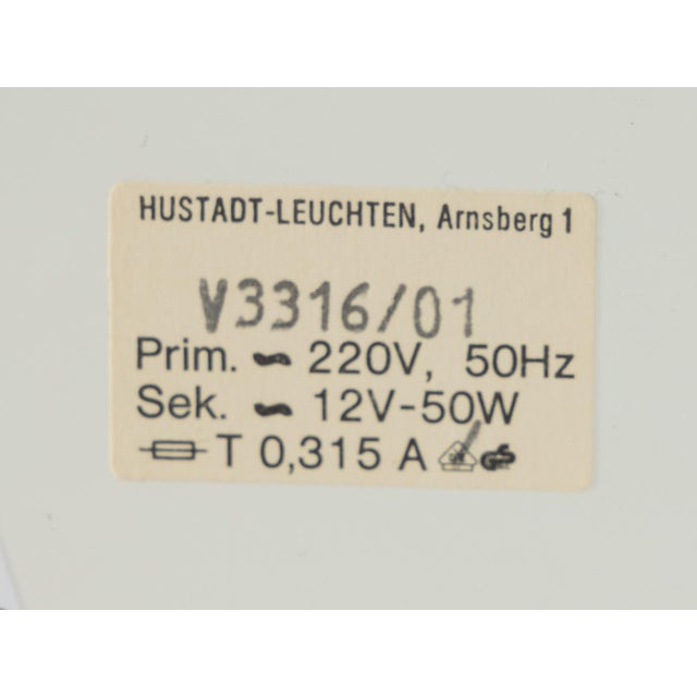 White Desk Lamp from Hustadt Leuchten, 1970s For Sale - Image 8 of 9