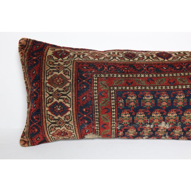 Handwoven Tribal Navy Blue Throw Rug Pillow Cover -16'' X 40'' For Sale - Image 4 of 10