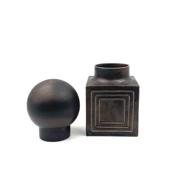 Xavier Feal, Mid-Century Modern Brown Ceramic, France 1960s For Sale - Image 6 of 12