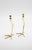 Pair of tall brass candlesticks from Morocco in the form of a bird's leg and claw. Measures: 9 1/2" H.