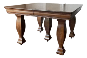 Early 1900s 20th Century Depression Era Wooden Dining Table
