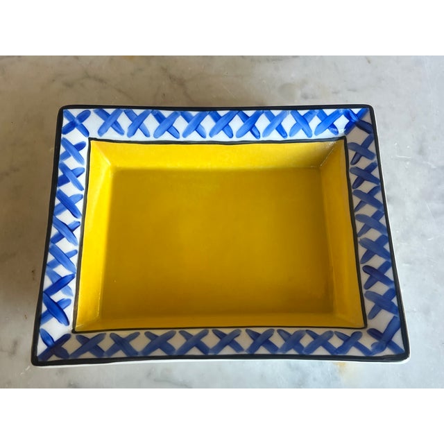 Vintage Handpainted French Catchall by Hilton McConnico For Sale - Image 4 of 9