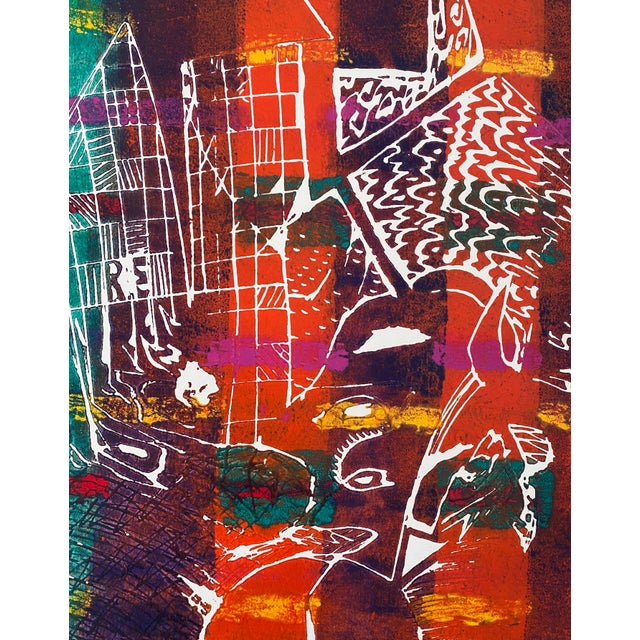 Amaranth Ehrenhalt Color Embossed Lithograph Print New York Abstract Expressionist Woman Artist For Sale - Image 4 of 9