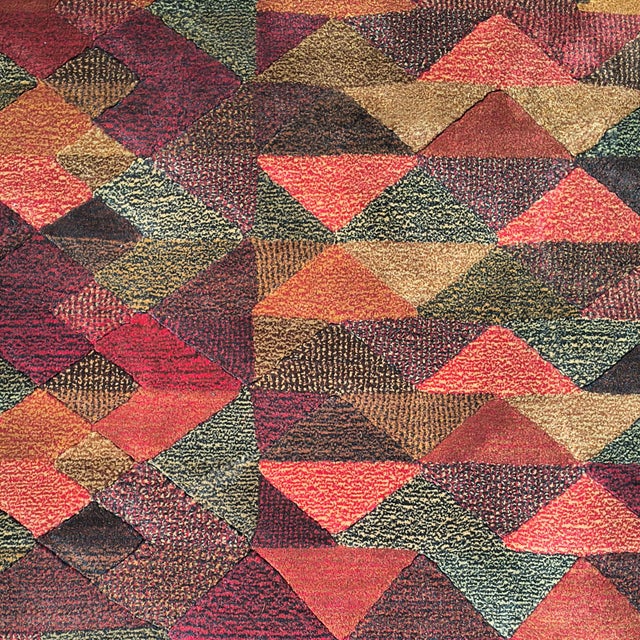 Italian Geometric Woolen Rug by Missoni for T&J Vestor, 1980s For Sale - Image 9 of 13