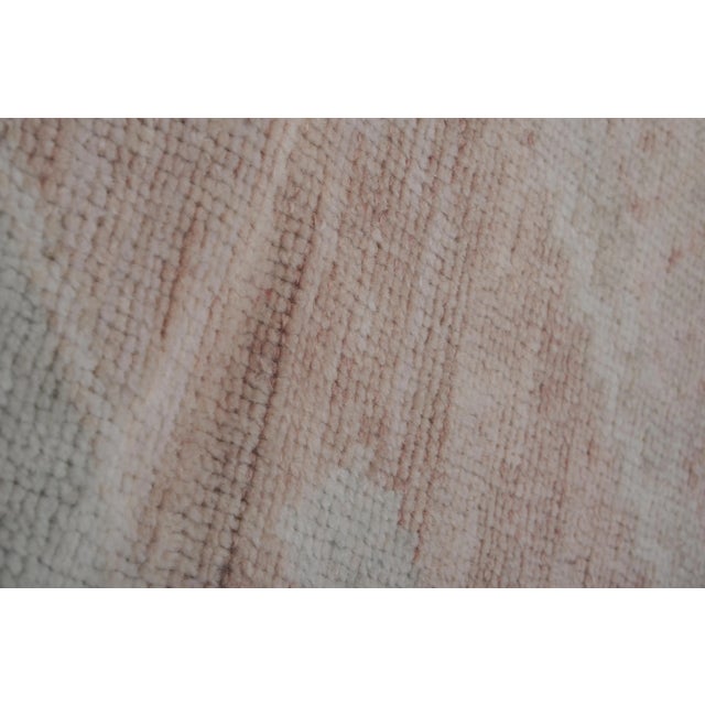 Textile Vintage Faded Pale Oushak Rug Runner 5'7'' X 12'12'' For Sale - Image 7 of 13