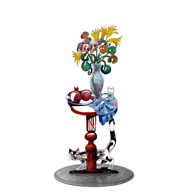 David Gerstein, Huge Pop Art Sculpture Painting Bright Vibrant Colors Israeli Dudu Gerstein For Sale - Image 11 of 18