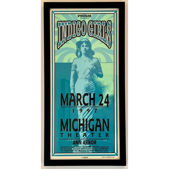 Teal Arminski "Indigo Girls" Framed Screen Print C.1997 Closer to Fine Barbie For Sale - Image 8 of 8