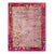 Light Purple Antique Floral Room Size Chinese Art Deco Wool Rug 9' 2" X 11' 8" For Sale